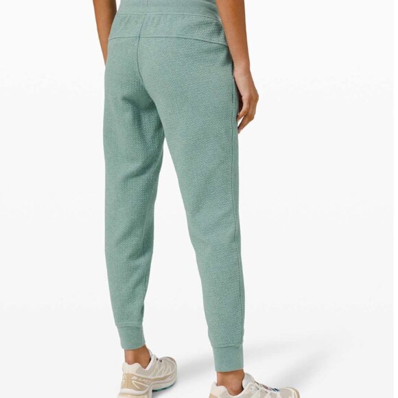 Lululemon Warm Down High-Rise Jogger Heathered Tidewater Teal Sz 4 - Picture 14 of 14